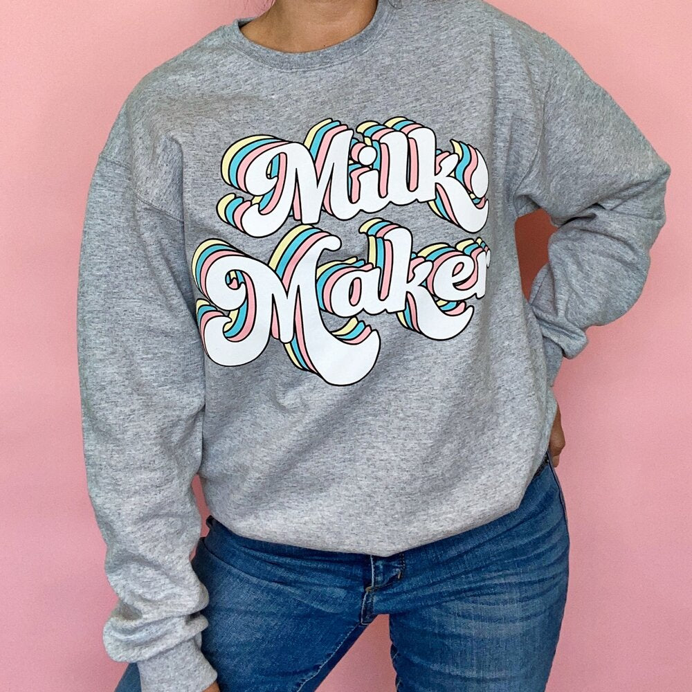 Milk Maker Rainbow Sweatshirt