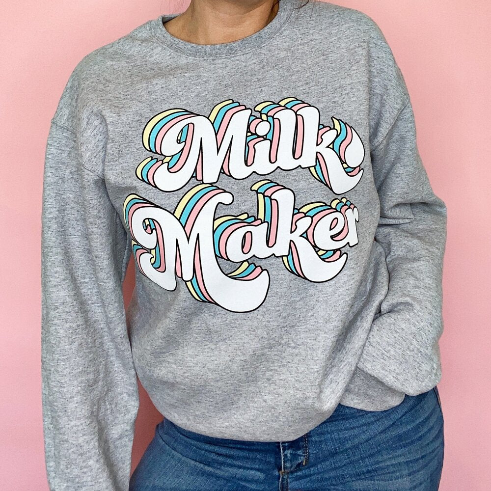 Milk Maker Rainbow Sweatshirt